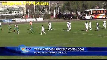 Trasandino gana con dos golazos del 'Chucky' González