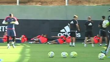 El Valencia se ejercitó con sólo 12 jugadores de la 1ª plantilla