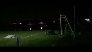 El nieto de Maradona hizo su versión de 'La mano de Dios'