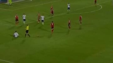 Cristiano perdió hasta el zapato tras un duro foul