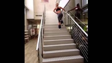 La escultural Kika Silva muestra su rutina de ejercicios