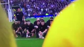 Impresionante haka de Nueva Zelanda antes de la final