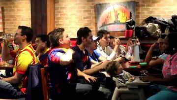 Así se vivió el clásico español en Colombia, los culés celebraron