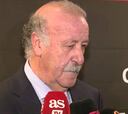 A Del Bosque no le gustó la pregunta del peto de Costa