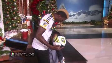 Un jugador del Galaxy sorprendió a un niño en la tele