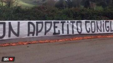 La singular protesta de los hinchas de la Roma