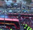Con el aliento de la hinchada, Santa Fe llega al Campín