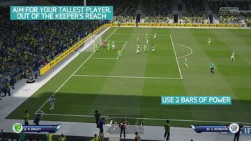 FIFA 16: cómo sacar los córners para conseguir gol