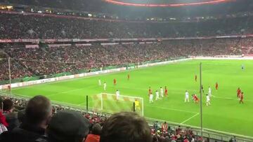 Así se vio desde la tribuna el increíble gol de Xabi Alonso