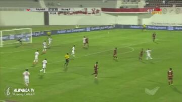 El 'casi golazo' de Jorge Valdivia en duelo de Al Wahda