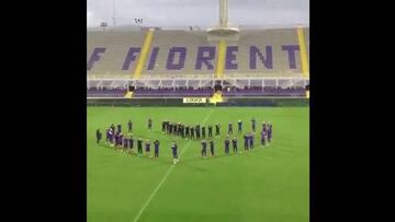 'Mati' y sus compañeros homenajearon a sus hinchas