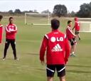 Juan Carlos Osorio vio el entrenamiento de Chicharito