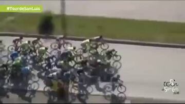 Nairo estuvo en la caída del pelotón en la quinta etapa