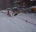 ¿Snowbording en las calles de Nueva York? ¿Por qué no?