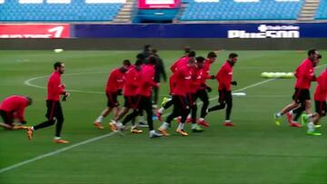 Último entrenamiento antes de recibir a la Real Sociedad
