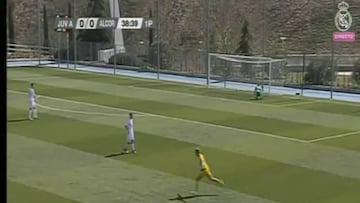 Keeper's worst nightmare: Luca Zidane beaten from 40 yards