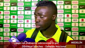 Dávinson: "Henríquez me brinda confianza y experiencia"