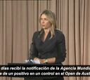 Sharapova dio a conocer su doping positivo en conferencia