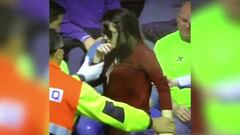 Messi hits girl in the stands with ball, video goes viral