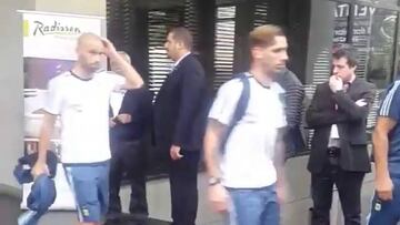 Así salió Argentina y Messi del hotel rumbo al Nacional
