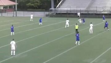 As¨ª fue el primer gol de Adriano con el Miami United FC