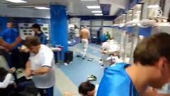 Dressing room jubilation after Champions League comeback
