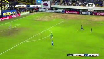 ?Delantero de Boca corri車 70 metros y anot車 un gran gol!