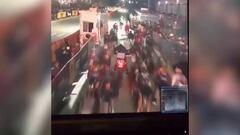 Massive cycling crash after pace motorbike stalls in Brooklyn