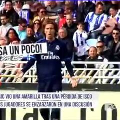 Monumental enfado de Modric con Isco: "¡Pásala un poco!