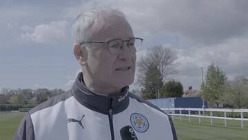 Las primeras palabras de Ranieri tras el título: "gracias"