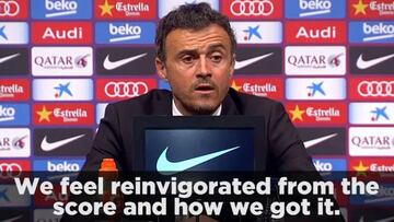 Luis Enrique: "Barcelona deserve the title"