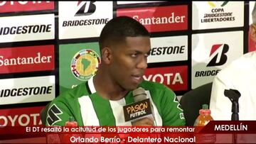 Berrío: "Nadie se aguanta cuando se meten con tu color"