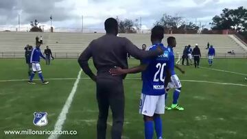 Millonarios y Santa Fe compartieron entrenamiento