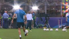 Cristiano Ronaldo freestyling before Champions League final