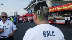 Gareth Bale's biggest fan is turning heads at the San Siro