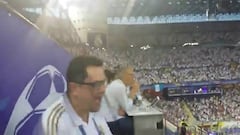Real Madrid's biggest fan's crazy celebration at Ramos' goal