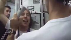 Real Madrid party on the plane home from Milan after 11th win