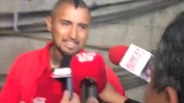 Vidal: "Fue un partido caliente pero amigable"