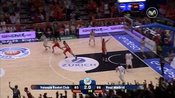 Una canasta de Vives al final de la prórroga resucita al Valencia