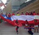 El espectacular ambiente de los hinchas chilenos en la previa