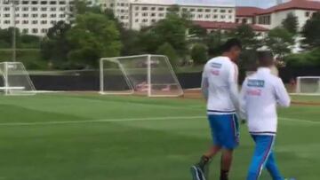 Zapata y Martínez con trabajo diferenciado en la Selección