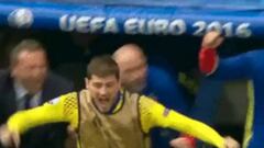 Casillas: benched Spain keeper cock-a-hoop after Piqué winner