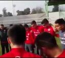 La emotiva charla de Robles a la Sub 20 en el entrenamiento
