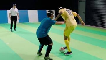 Neymar se solidariza con los paralímpicos ciegos de Río