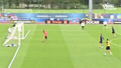 Manchester United's Anthony Martial shines in France training