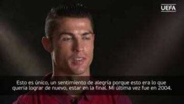 Cristiano: "Esto es único, soñaba con esta segunda final de Euro"