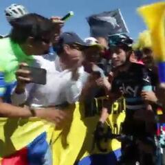 Los colombianos siempre con el apoyo a Nairo Quintana