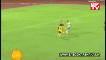 Yashir Pinto anotó su primer gol en la Copa de Malasia