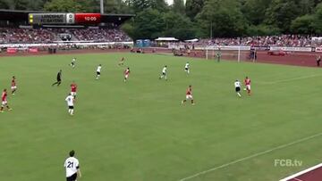 Ribery en la línea de gol y sin portero... ¡Y no la mete!