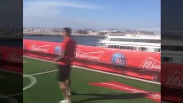 El notable desafío de Dí María arriba de un barco: ¿Lo logró?